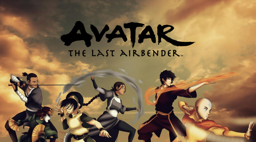 A poster featuring characters from Avatar