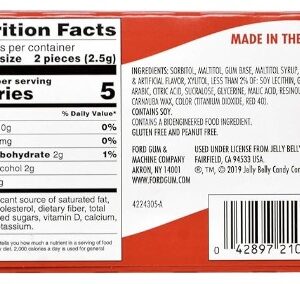 Jelly Belly Sugar Free Gum 4 Jelly Belly