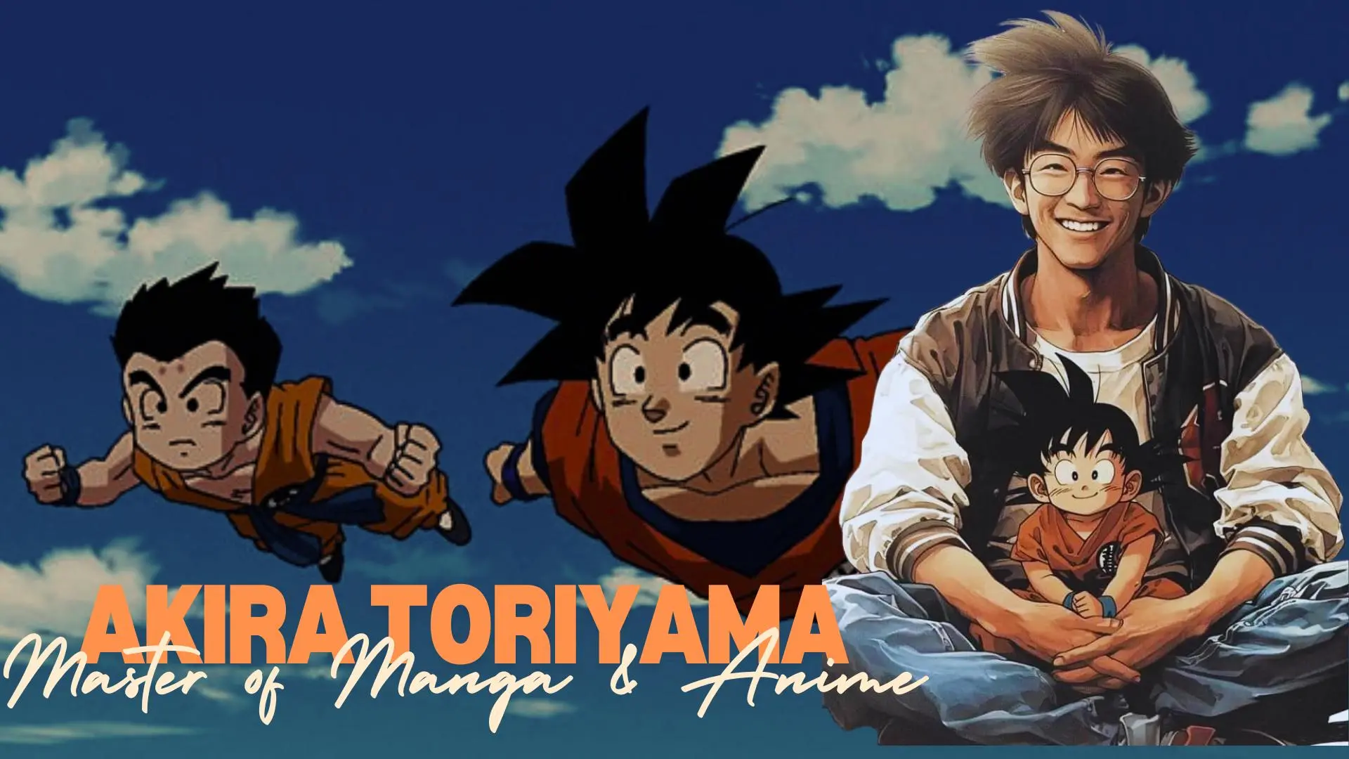 Akira toriyama with dragon ball characters