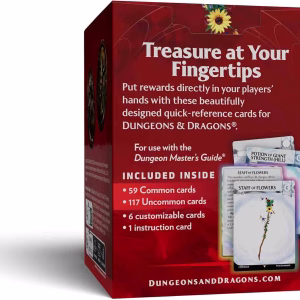 D&D Magic Items Cards back box