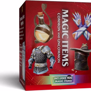 Dungeons & Dragons Magic Items - Common and Uncommon 3 D&D Magic Items Cards side box