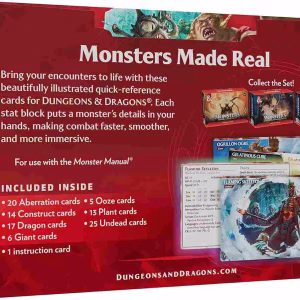 DnD Monster Reference Cards - Fearsome & Ferocious back box