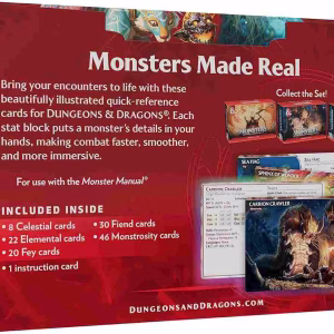 Dnd Monster Reference Cards - Mystical and Menacing back box
